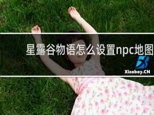 星露谷物语怎么设置npc地图