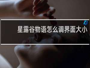 星露谷物语怎么调界面大小