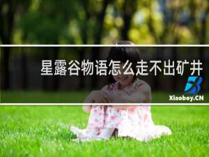 星露谷物语怎么走不出矿井