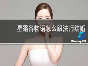 星露谷物语怎么跟法师结婚