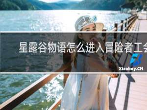 星露谷物语怎么进入冒险者工会