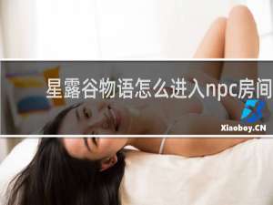 星露谷物语怎么进入npc房间
