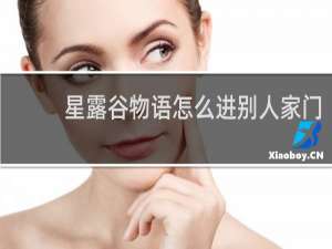 星露谷物语怎么进别人家门