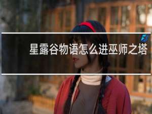 星露谷物语怎么进巫师之塔