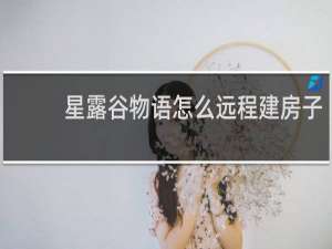 星露谷物语怎么远程建房子