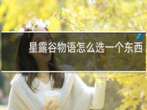 星露谷物语怎么选一个东西