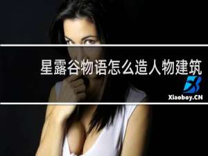 星露谷物语怎么造人物建筑