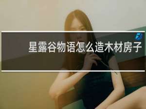 星露谷物语怎么造木材房子