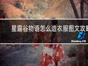 星露谷物语怎么造衣服图文攻略