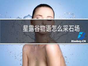 星露谷物语怎么采石场