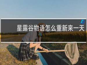 星露谷物语怎么重新来一天