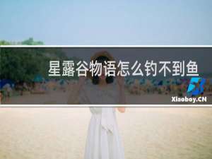 星露谷物语怎么钓不到鱼