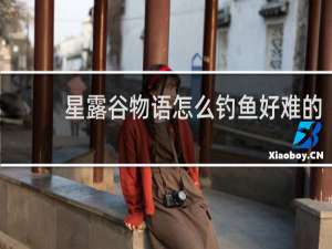 星露谷物语怎么钓鱼好难的