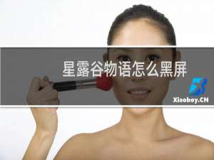 星露谷物语怎么黑屏