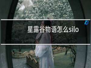 星露谷物语怎么silo