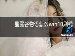 星露谷物语怎么win10刷钱