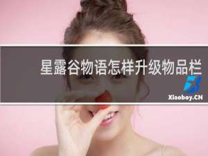 星露谷物语怎样升级物品栏