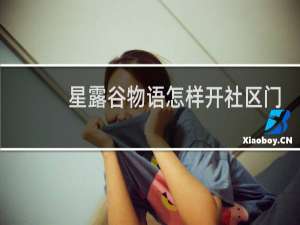 星露谷物语怎样开社区门