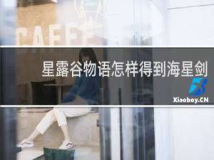 星露谷物语怎样得到海星剑