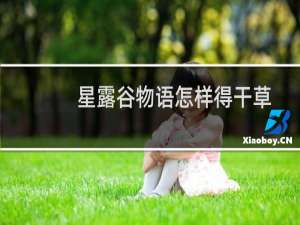 星露谷物语怎样得干草