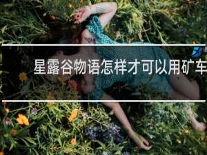 星露谷物语怎样才可以用矿车