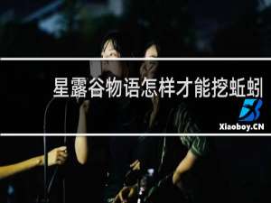 星露谷物语怎样才能挖蚯蚓