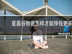 星露谷物语怎样才能挣钱更多