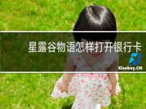 星露谷物语怎样打开银行卡