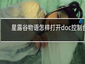 星露谷物语怎样打开doc控制台