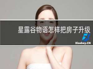 星露谷物语怎样把房子升级
