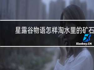星露谷物语怎样淘水里的矿石