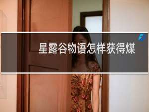 星露谷物语怎样获得煤