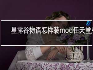 星露谷物语怎样装mod任天堂版