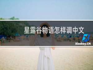 星露谷物语怎样调中文