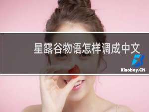 星露谷物语怎样调成中文