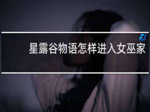 星露谷物语怎样进入女巫家