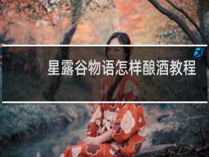 星露谷物语怎样酿酒教程