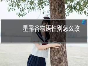 星露谷物语性别怎么改
