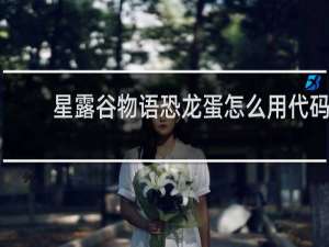 星露谷物语恐龙蛋怎么用代码