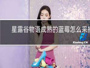 星露谷物语成熟的蓝莓怎么采摘