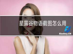 星露谷物语截图怎么用