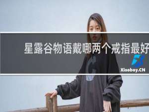 星露谷物语戴哪两个戒指最好