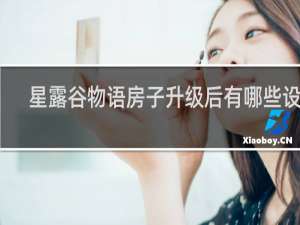 星露谷物语房子升级后有哪些设施