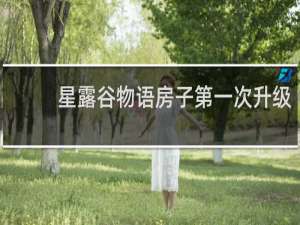 星露谷物语房子第一次升级