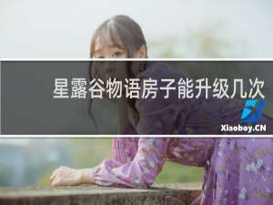 星露谷物语房子能升级几次