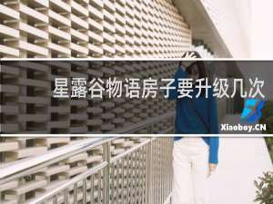 星露谷物语房子要升级几次