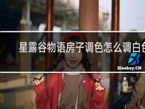 星露谷物语房子调色怎么调白色