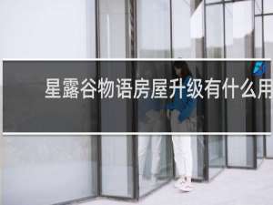 星露谷物语房屋升级有什么用