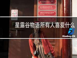 星露谷物语所有人喜爱什么