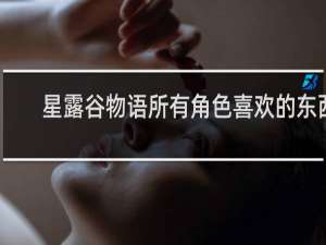 星露谷物语所有角色喜欢的东西